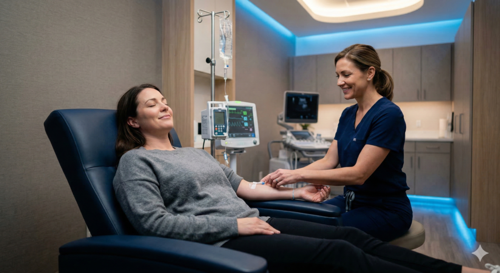 What Is Ketamine Therapy for Depression And Why Is It Different?
Ketamine isn't new. It has been used as an anesthetic in medical settings for decades. What is new is its role in psychiatry.
Researchers discovered that at carefully controlled, sub-anesthetic doses, ketamine produces rapid antidepressant effects, sometimes within hours. The National Institute of Mental Health (NIMH) notes that ketamine has demonstrated fast-acting and lasting effects in people with mood disorders, which has fundamentally changed how experts think about treatment for depression.
Today, ketamine therapy for depression typically appears in two forms:
Intravenous (IV) ketamine - administered off-label in clinical settings by trained providers.
Esketamine (Spravato) nasal spray - FDA-approved for adults with treatment-resistant depression, administered with an oral antidepressant under direct medical supervision.
That last word matters: supervision. Ketamine for depression is not a self-help experiment. It is a clinical intervention performed in controlled medical environments, and that distinction is everything.